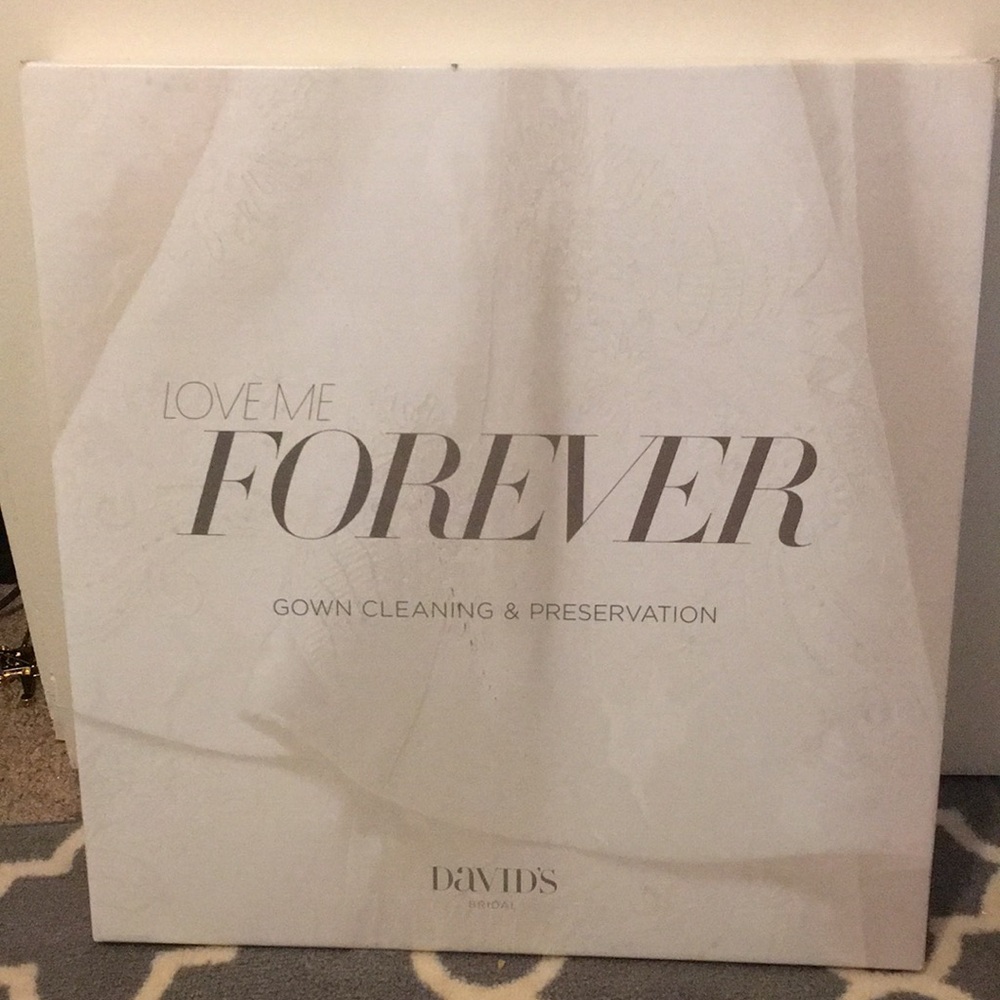 Wedding dress preservation kit- David’s bridal!